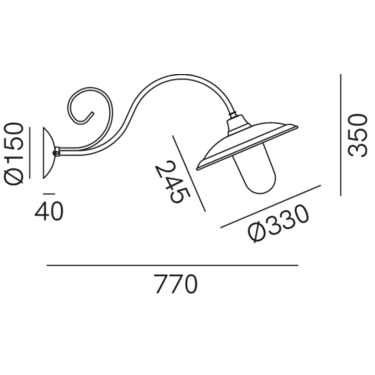Dimensions Barchessa 220.26.ORT