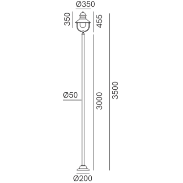 Dimensions Borgo 244.30.ORB 244.30.ORT