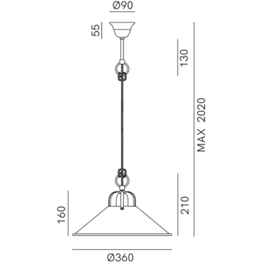 Dimensions Cascina 204.08.OO