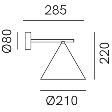 Dimensions Cone 286.08.EE 286.08.FF 286.08.MM