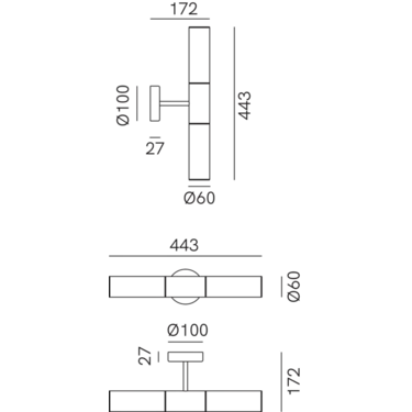 Dimensions Etoile 274.04.ONB 274.04.OOB