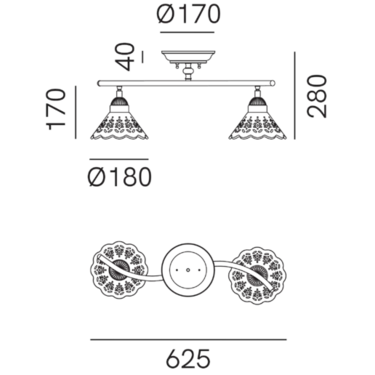Dimensions Fior Di Pizzo 065.22.OC