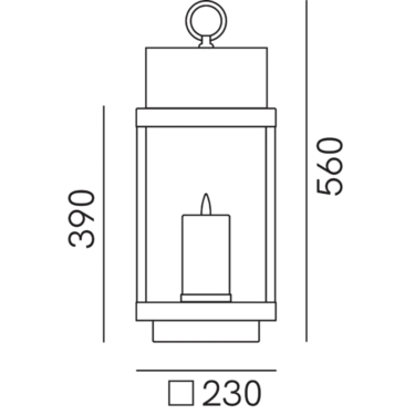 Dimensions Lanterne 265.01.OO