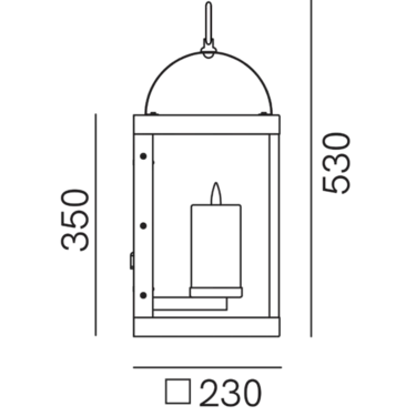 Dimensions Lanterne 265.03.OO