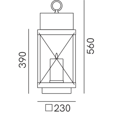 Dimensions Lanterne 265.11.OO