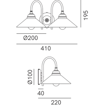 Dimensions Tabià 212.20.OV