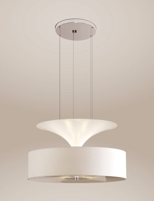 Fabric shade in various colours.