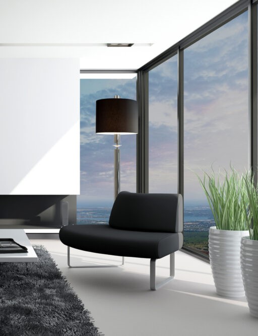 Floorlight with up- and downlight.