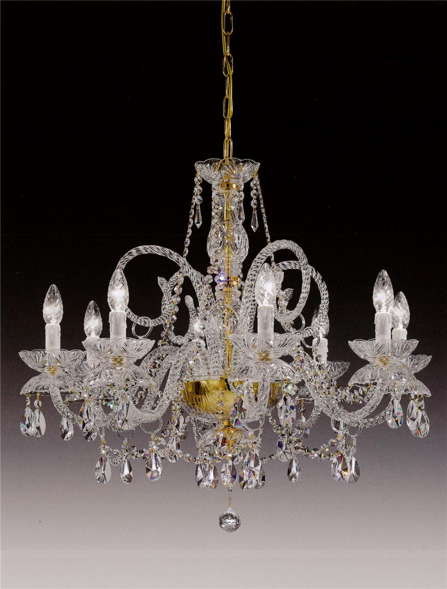 Italian Luxury Lighting / Chandeliers /Elegance Crystal 8 Lights D1302 008
