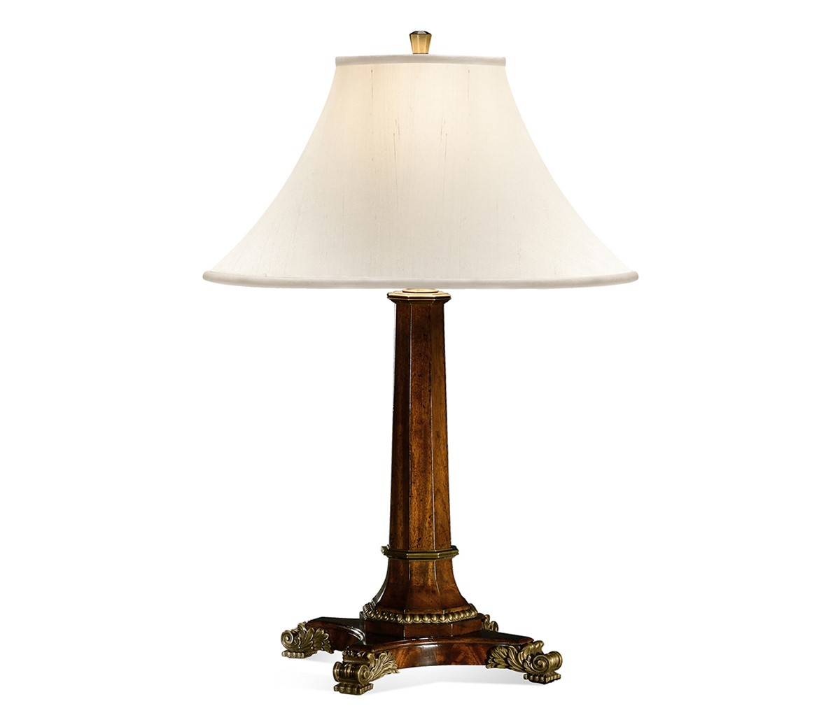 Empire Style Mahogany Table Lamp