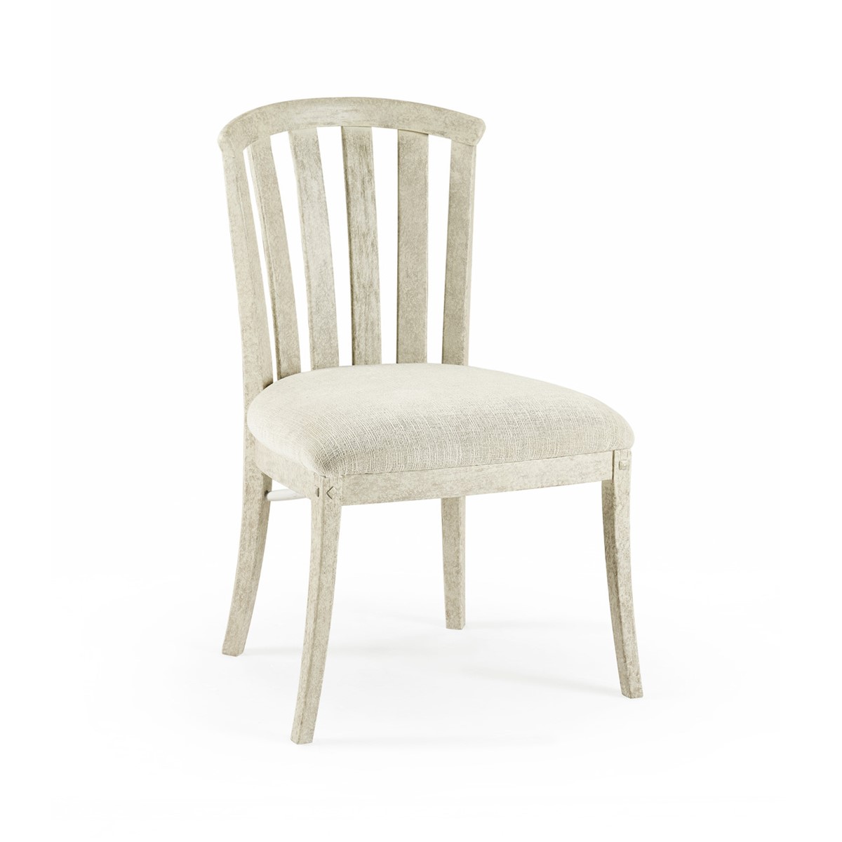 Casual Accents Whitewash Curved Back Chair
