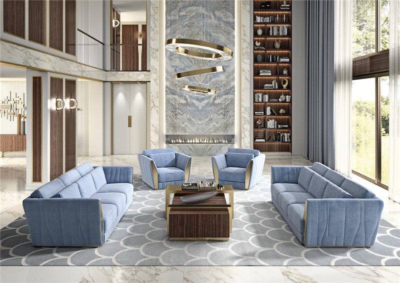 Gunel: Sectional Sofa, Armchair