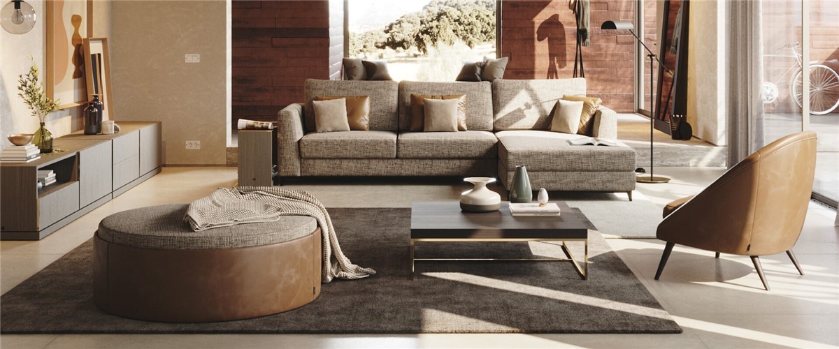 London sofa with chaise longue