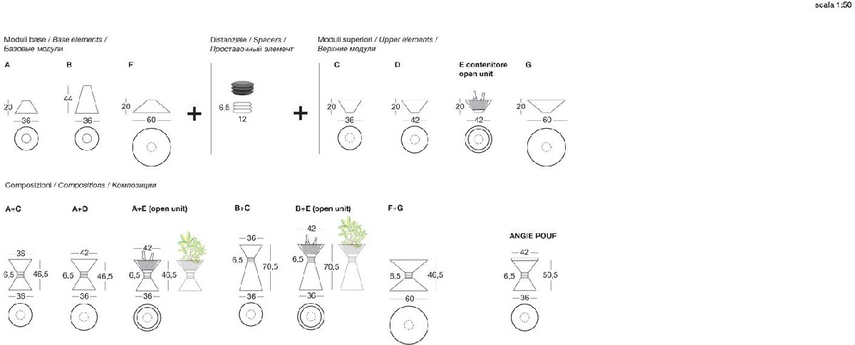 Technical Instruction Small table Angie