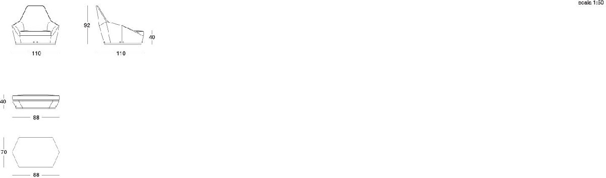 Technical Instruction Armchair Aoyama