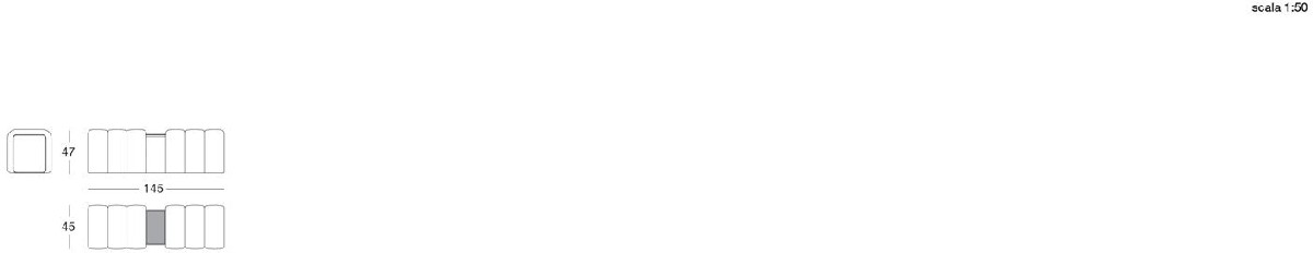 Technical Instruction Bench & pouf Arianna