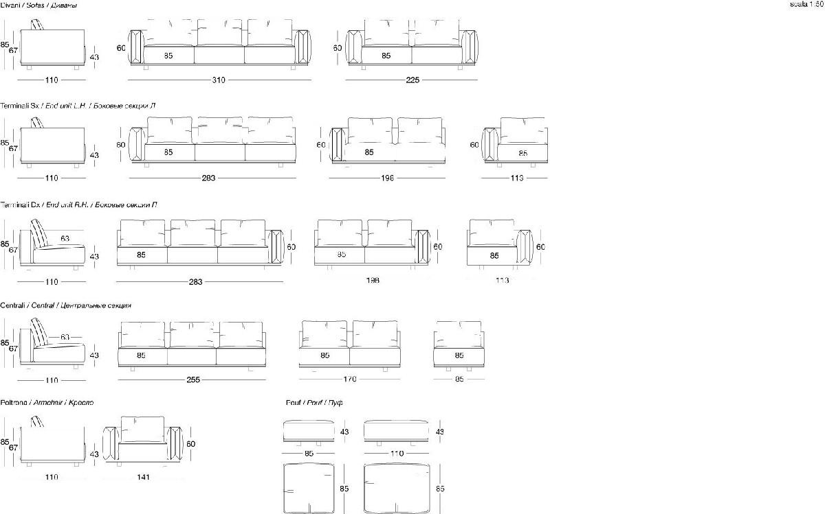 Technical Instruction Sofa Atar