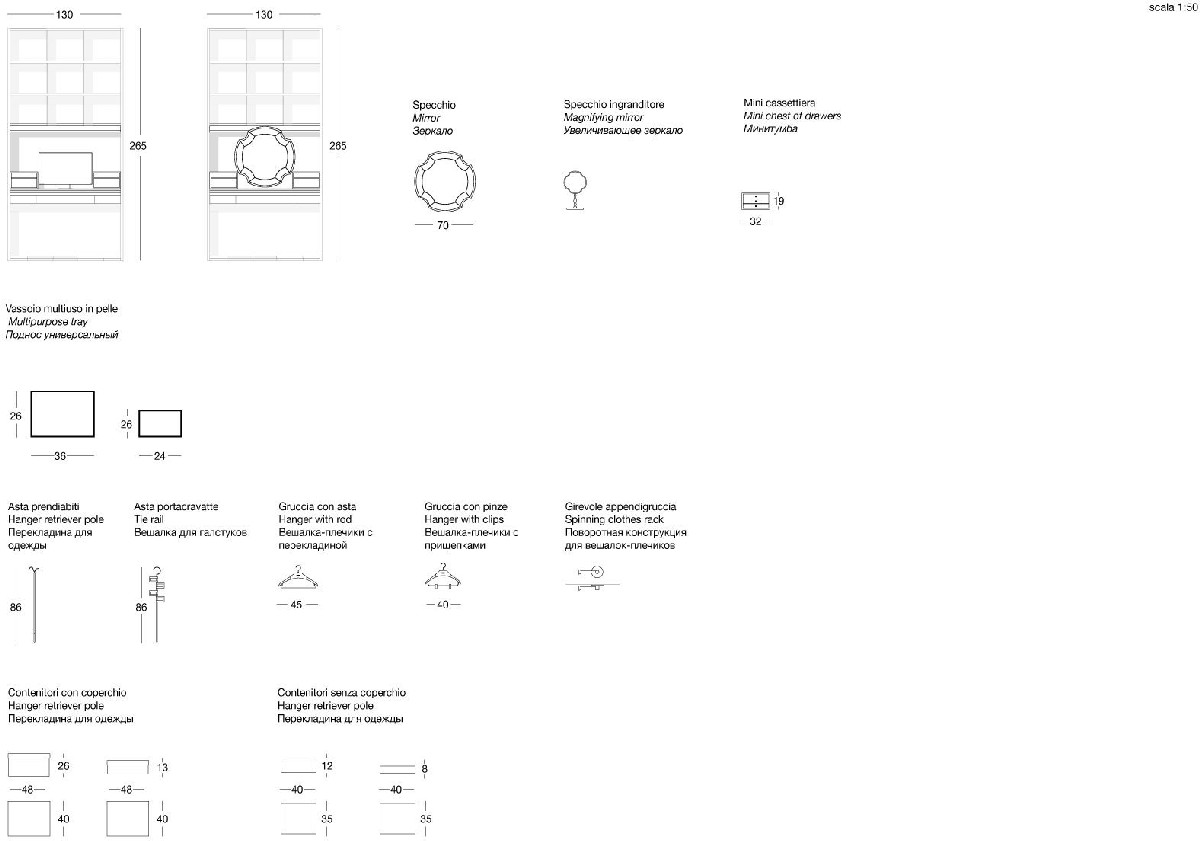 Technical Instruction Wardrobe and walk-in closet Atelier