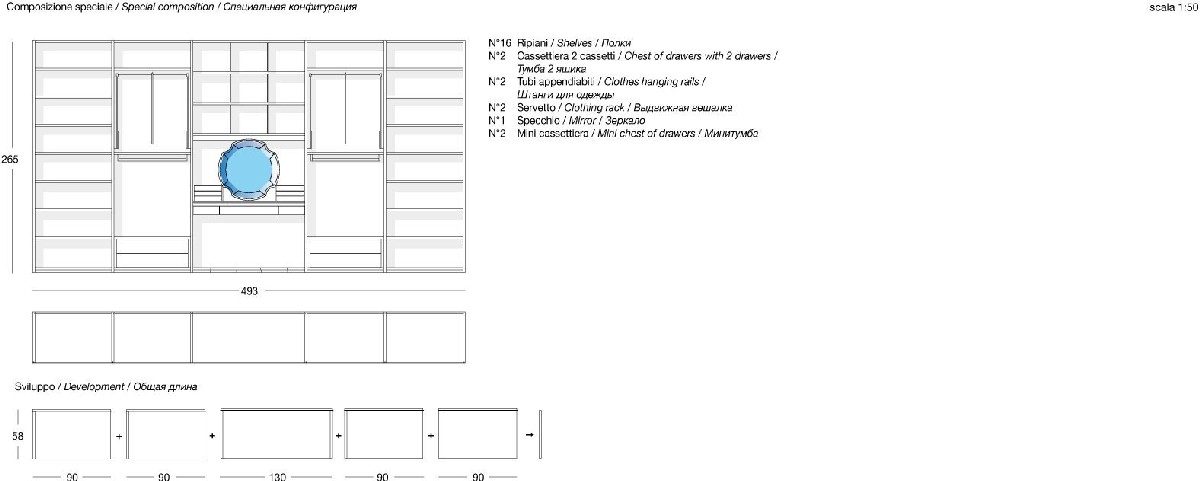 Technical Instruction Wardrobe and walk-in closet Atelier