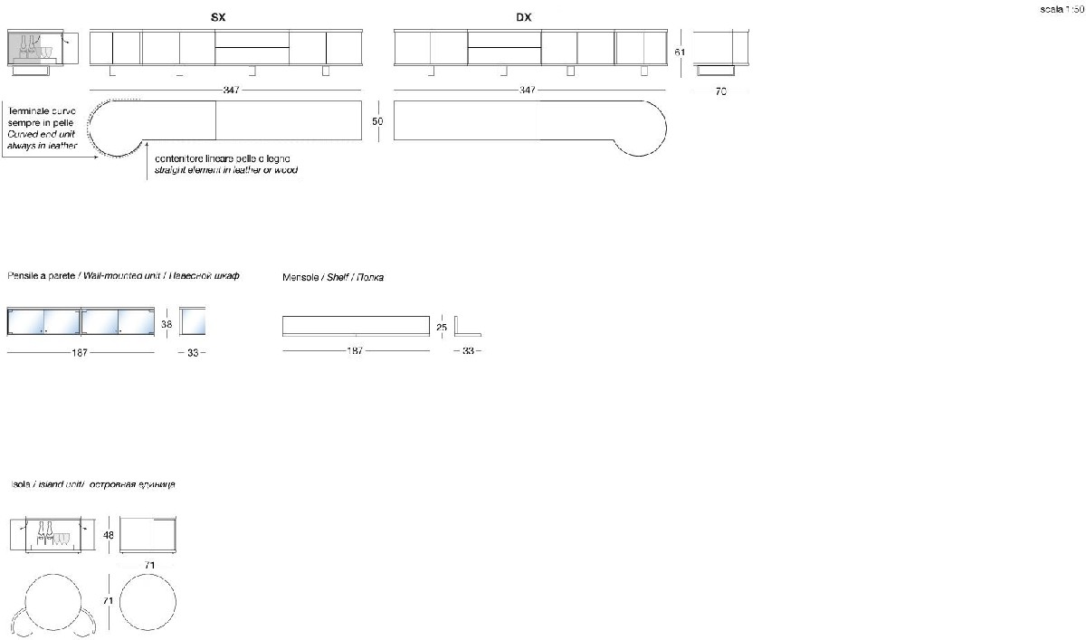 Technical Instruction Cabinets & bookcase Courbet