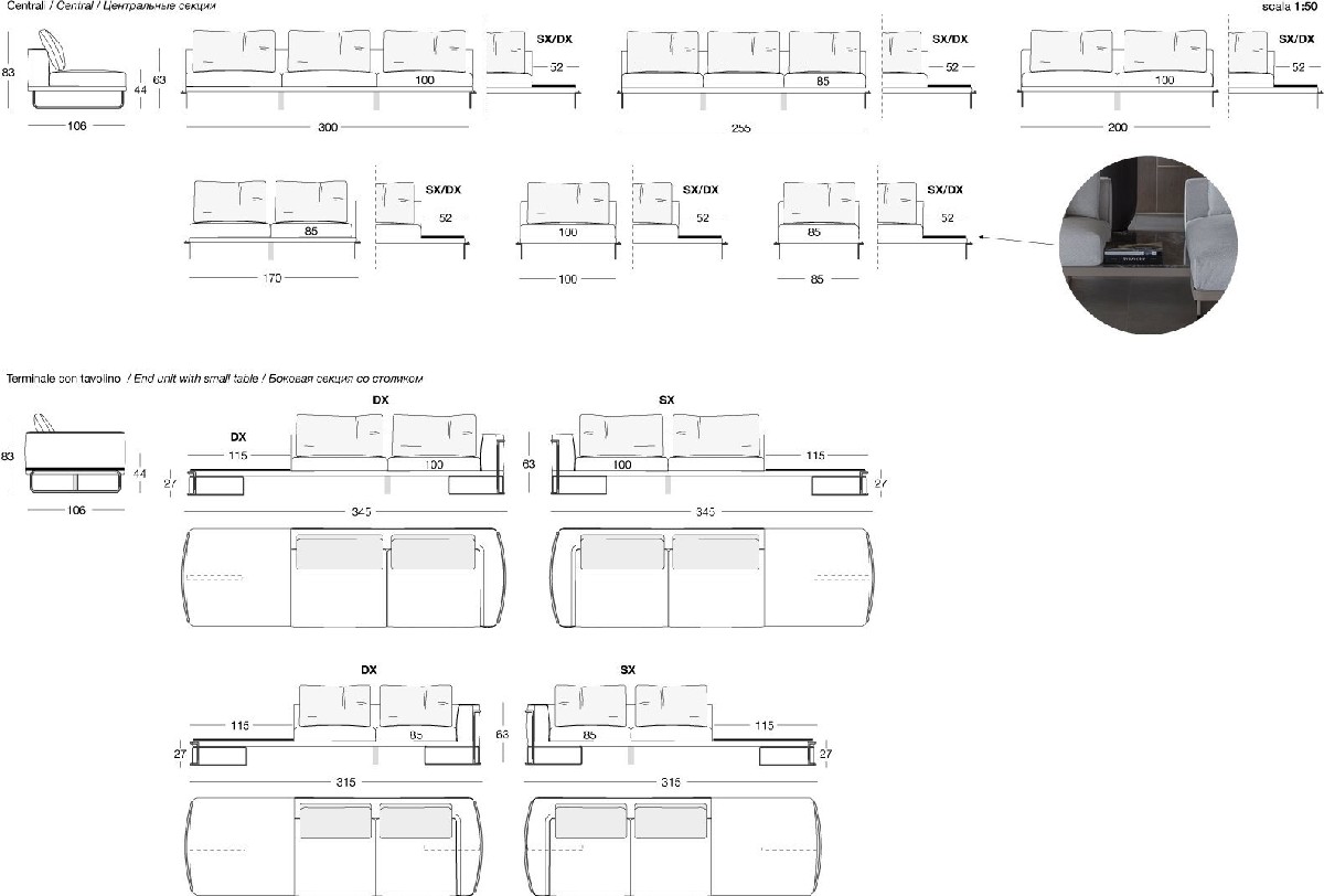 Technical Instruction Sofa Edgar
