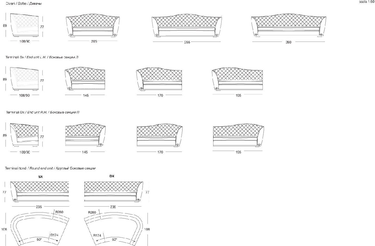 Technical Instruction Sofa Grace