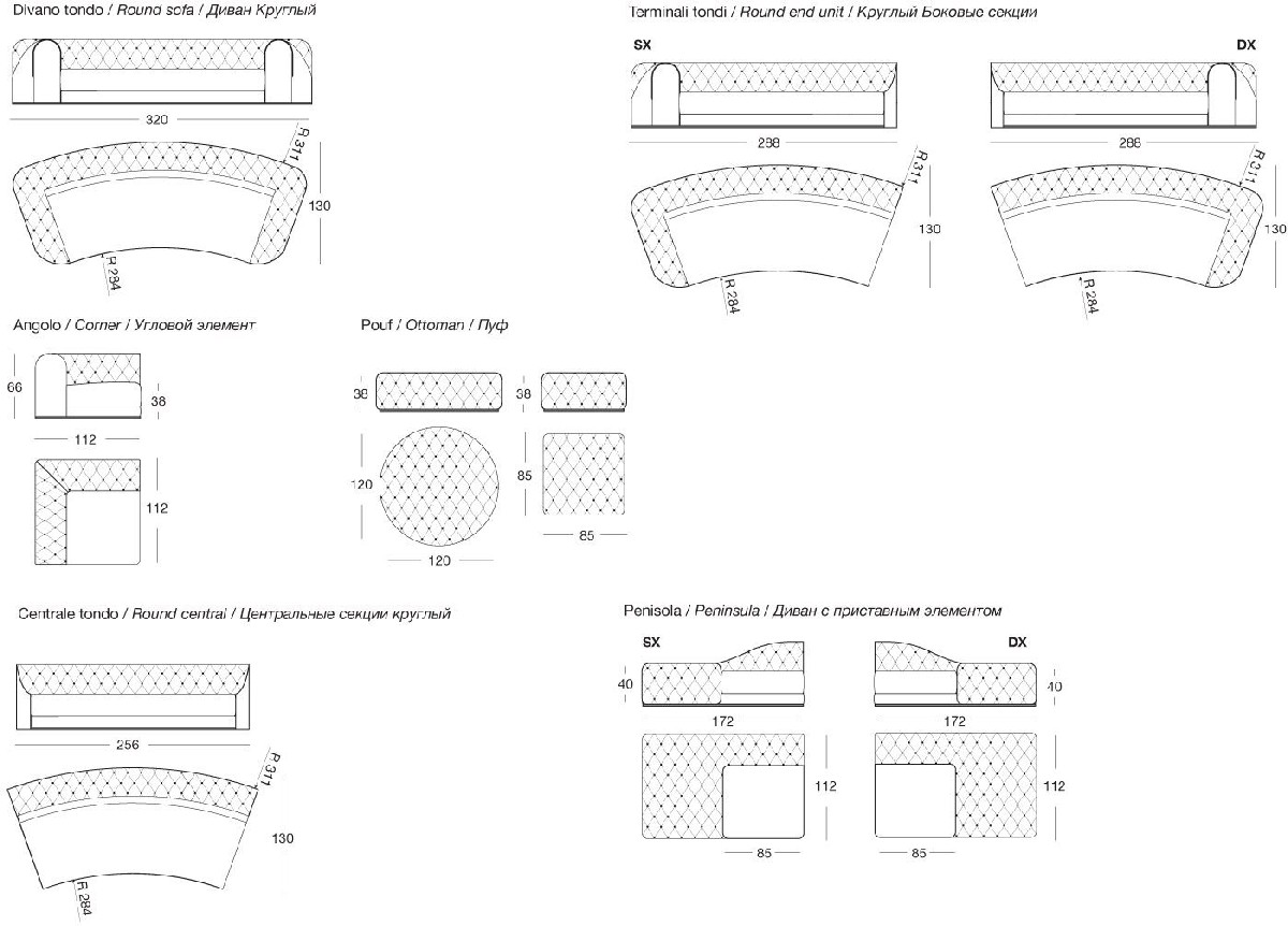 Technical Instruction Sofa Milton