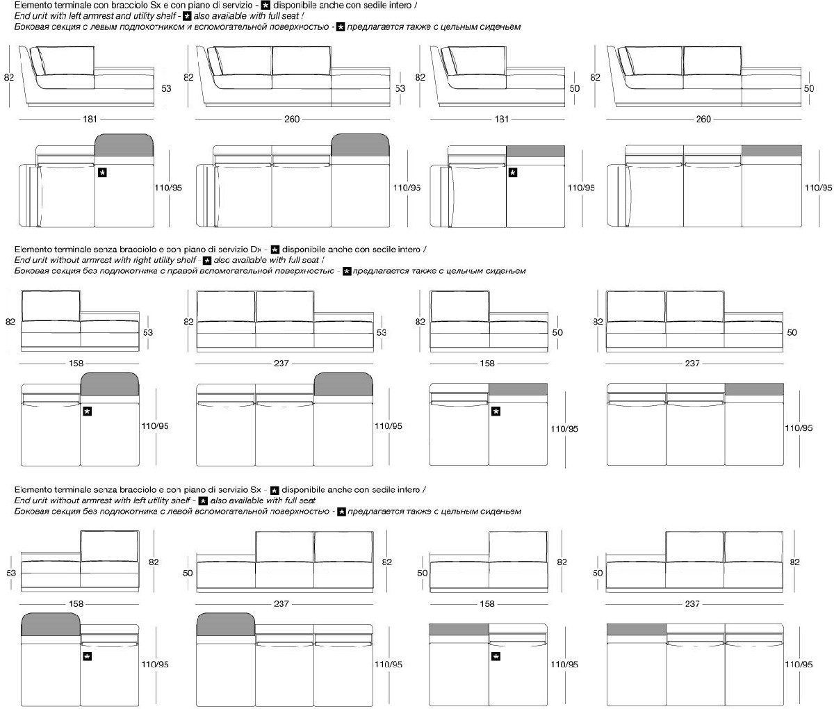 Technical Instruction Sofa Nobu