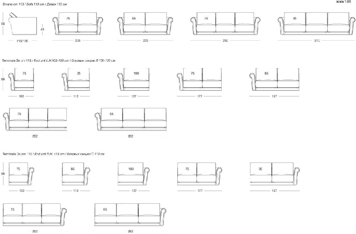 Technical Instruction Sofa Paul
