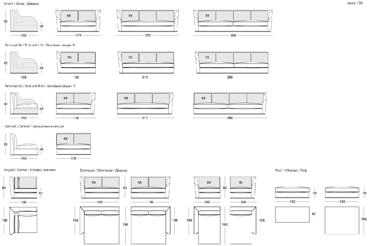 Technical Instruction Sofa Rey