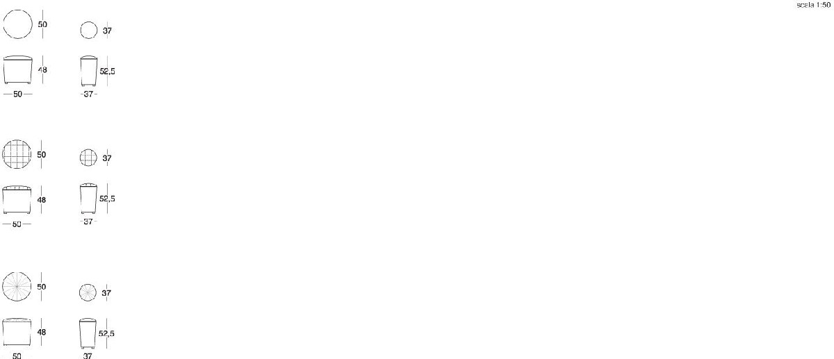 Technical Instruction Bench & pouf Teo loveluxe