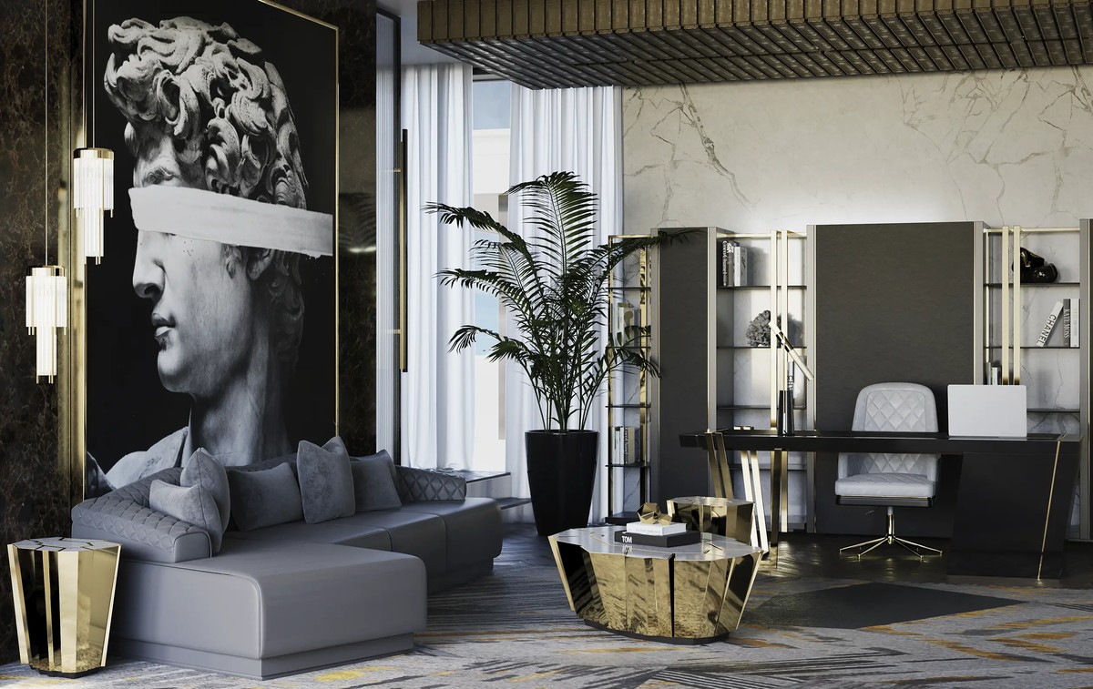 Crackle Center Table