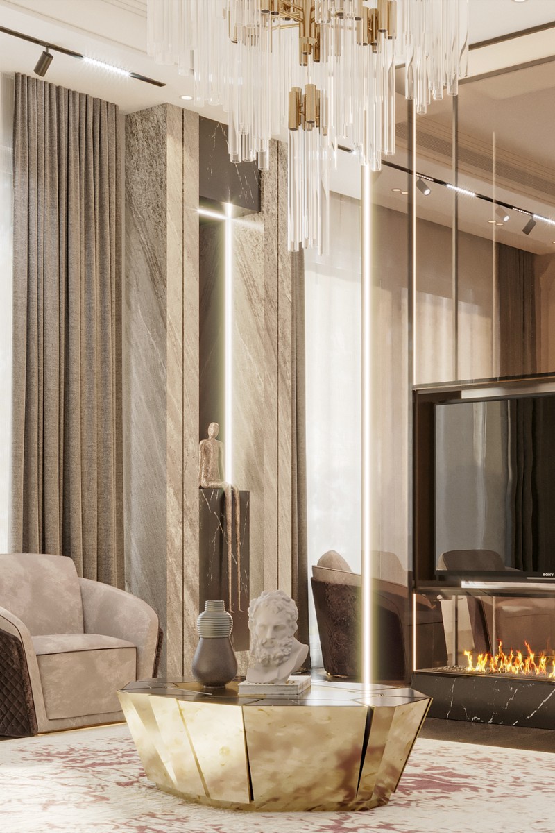 Crackle Center Table