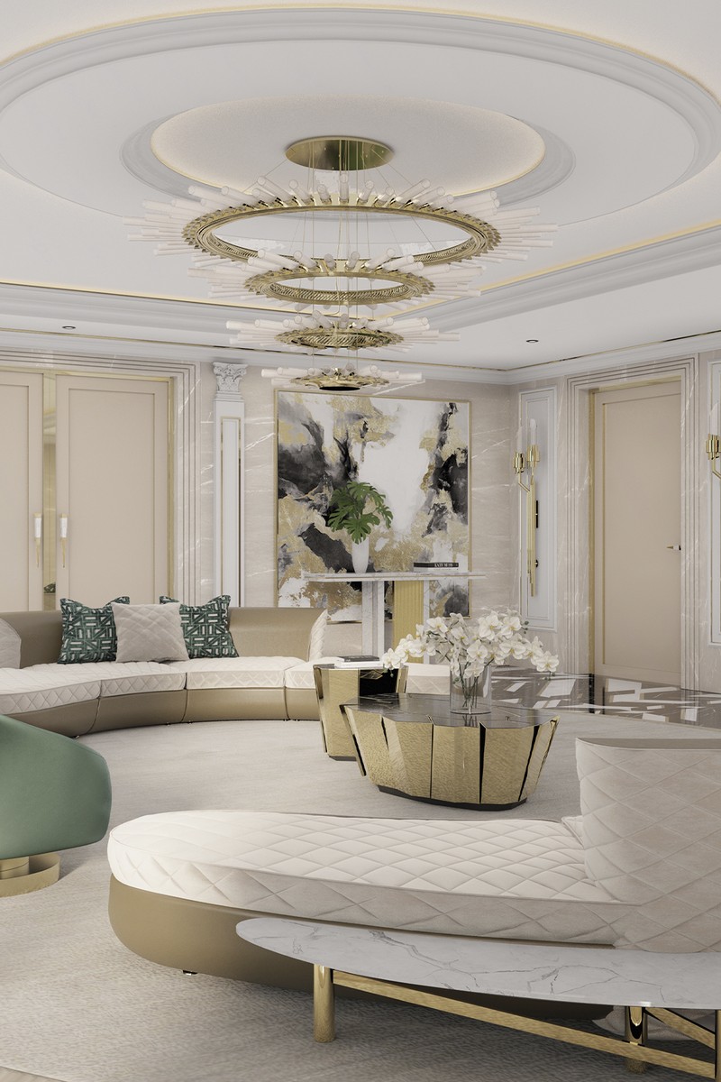 Crackle Center Table