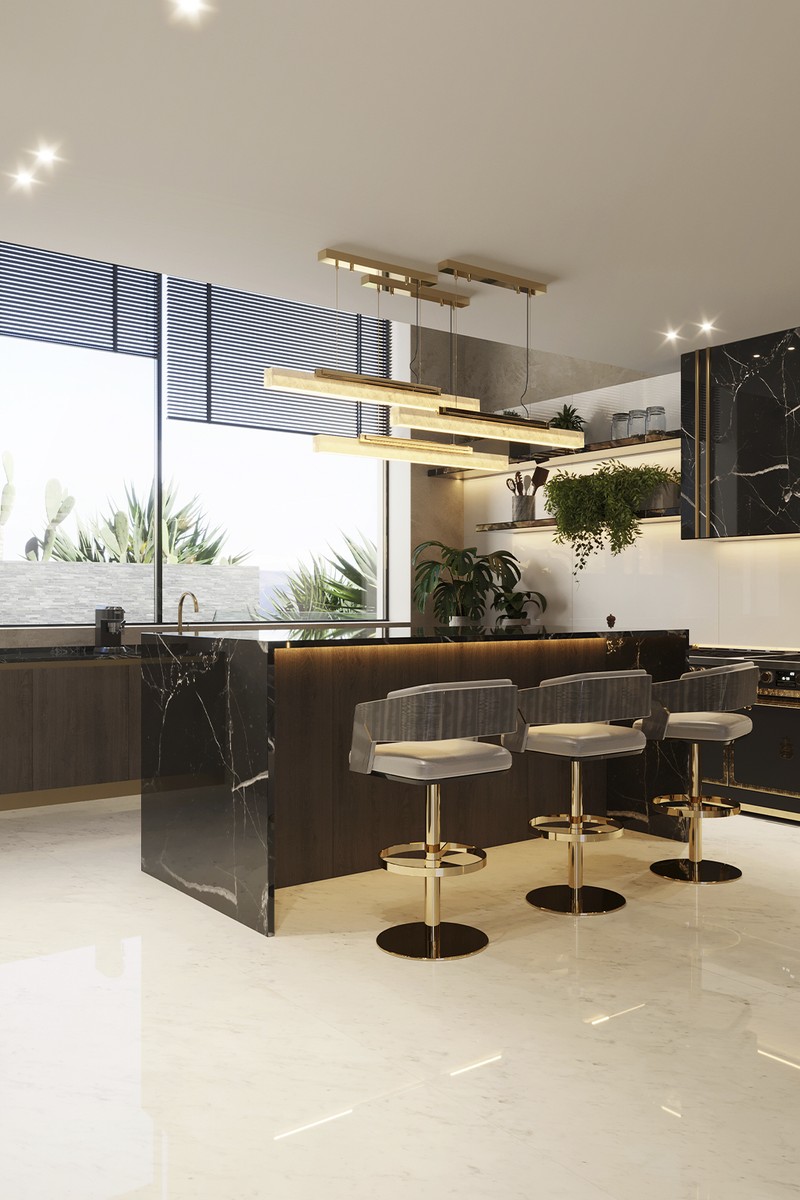 Galea Swivel Bar Chair