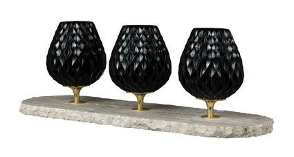 Decorative Black Crystal Centrepiece 14235.0