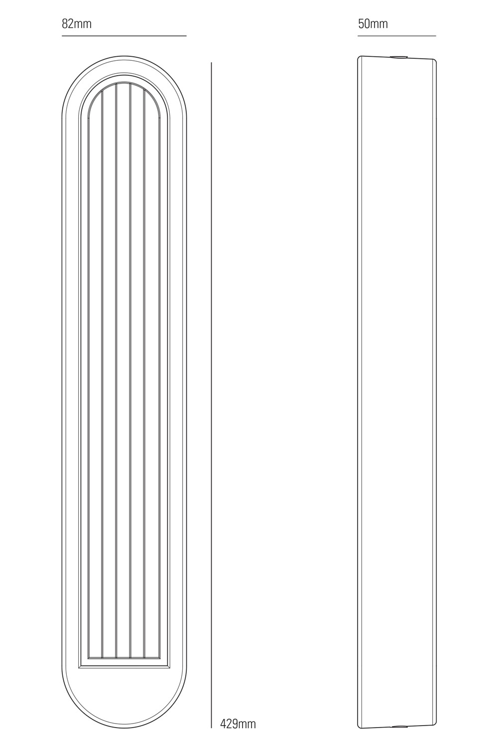 Dimensions AWH Wall Light