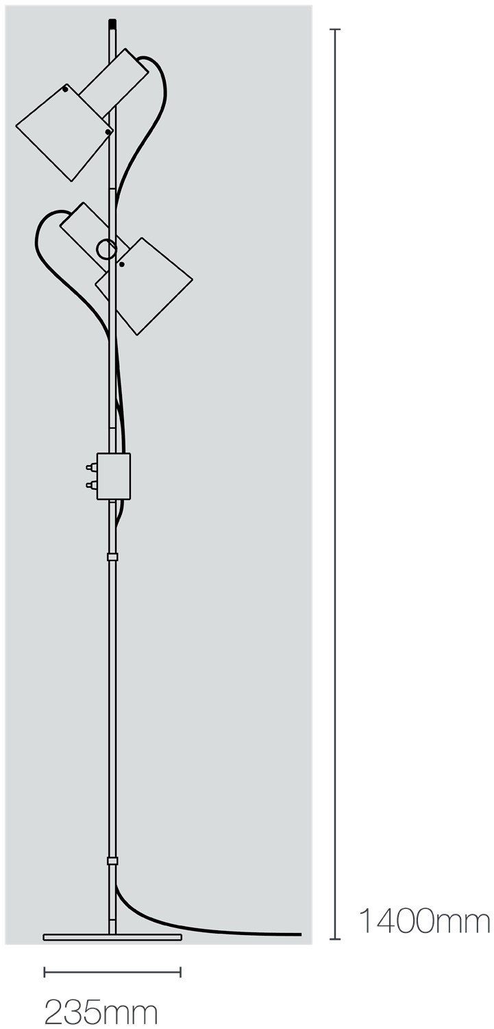 Dimensions Chester Floor Light