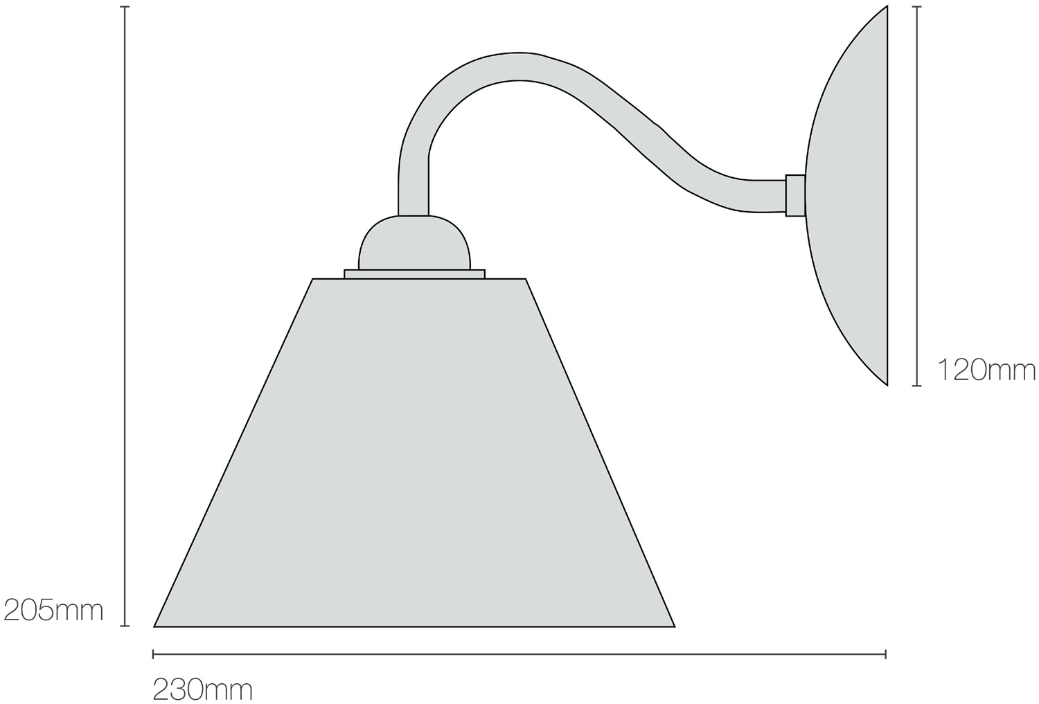 Dimensions Circus Prismatic Wall Light