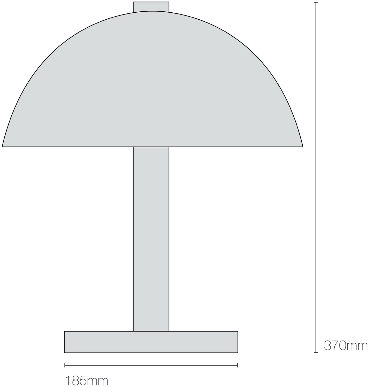 Dimensions Cosmo Dimple Table Light