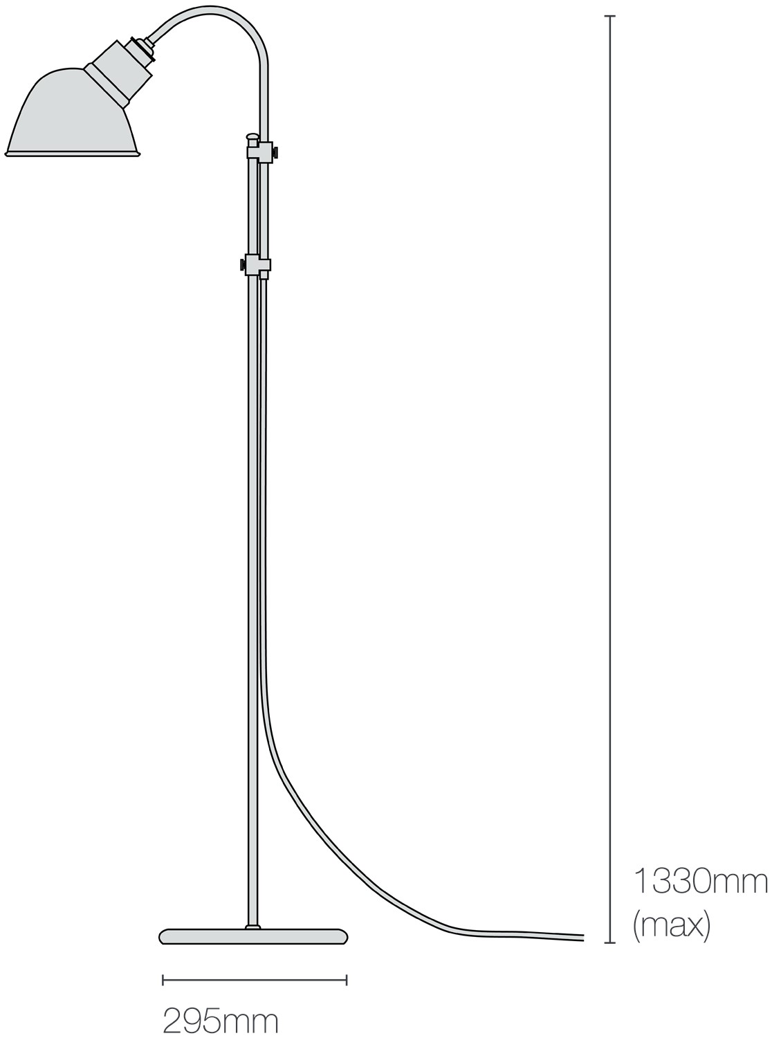 Dimensions Ginger Floor Light