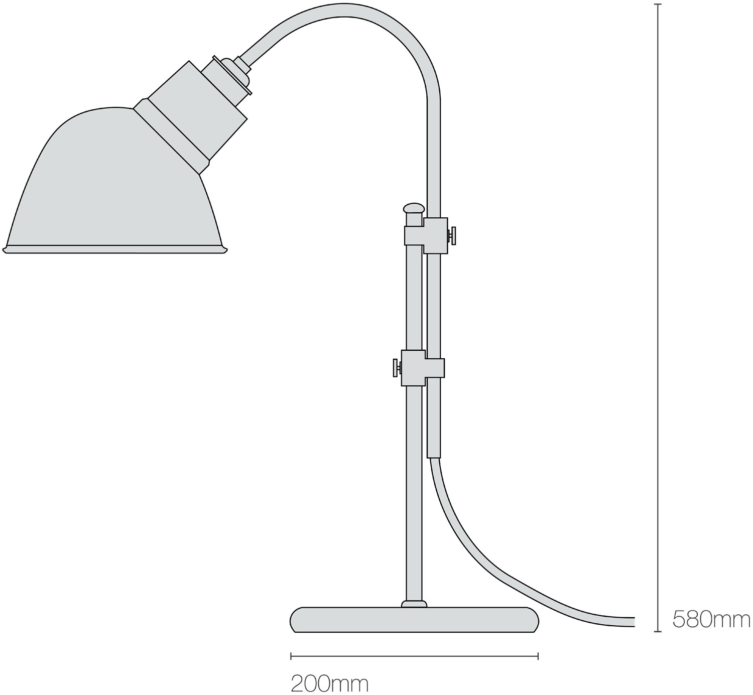 Dimensions Ginger Table Light