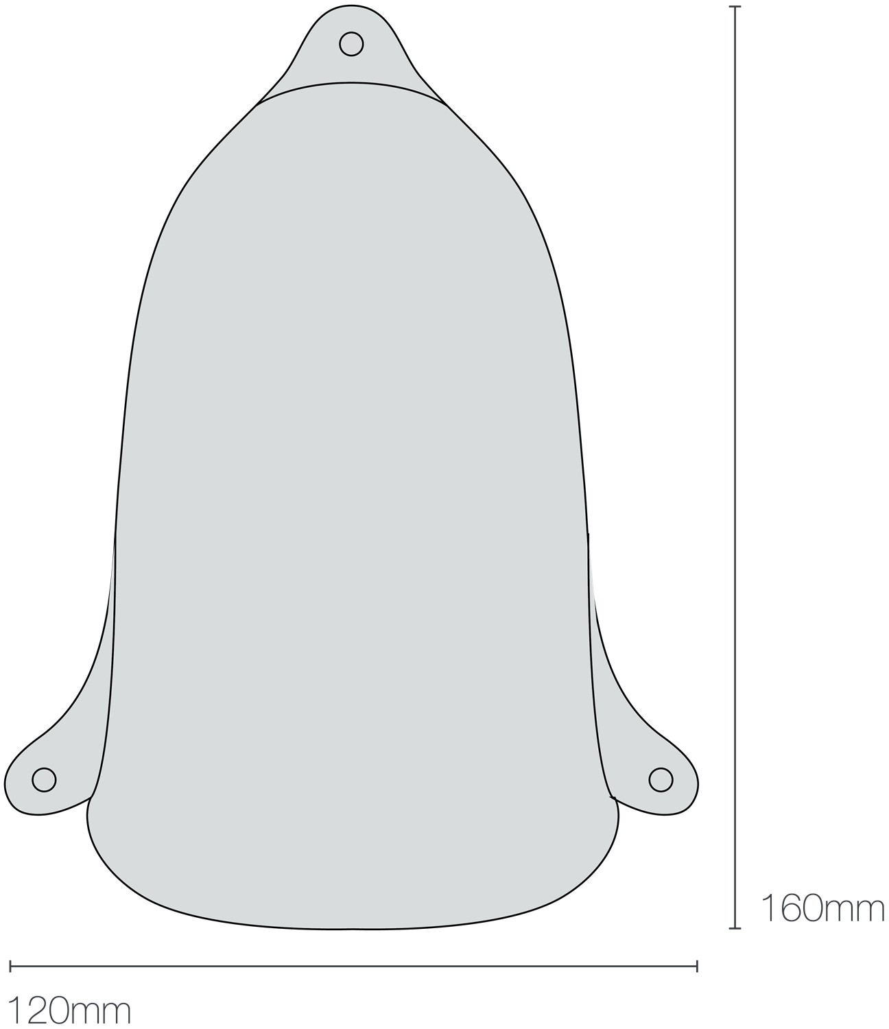 Dimensions Motorboat Ventilator Cover 2467