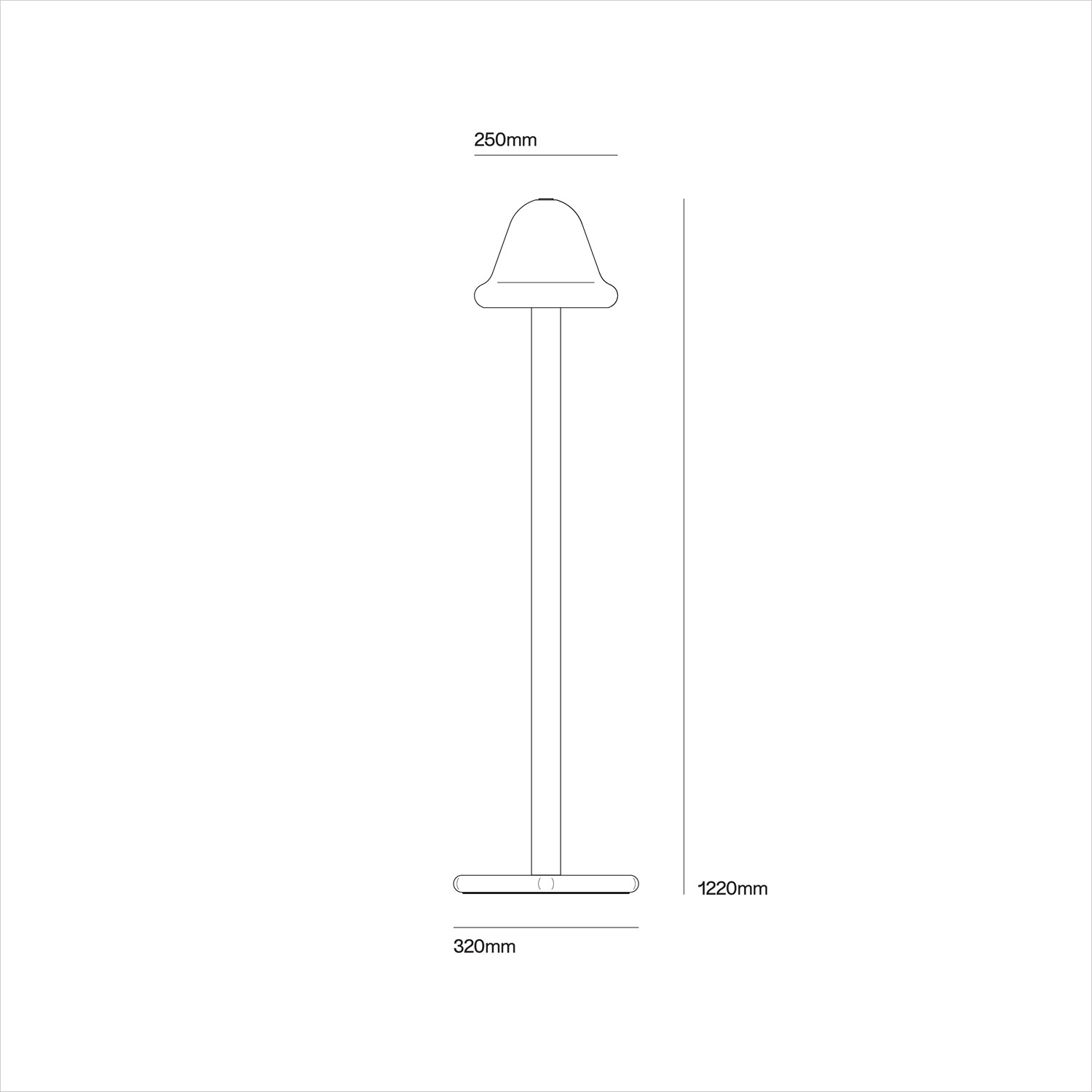 Dimensions Neo Floor Light