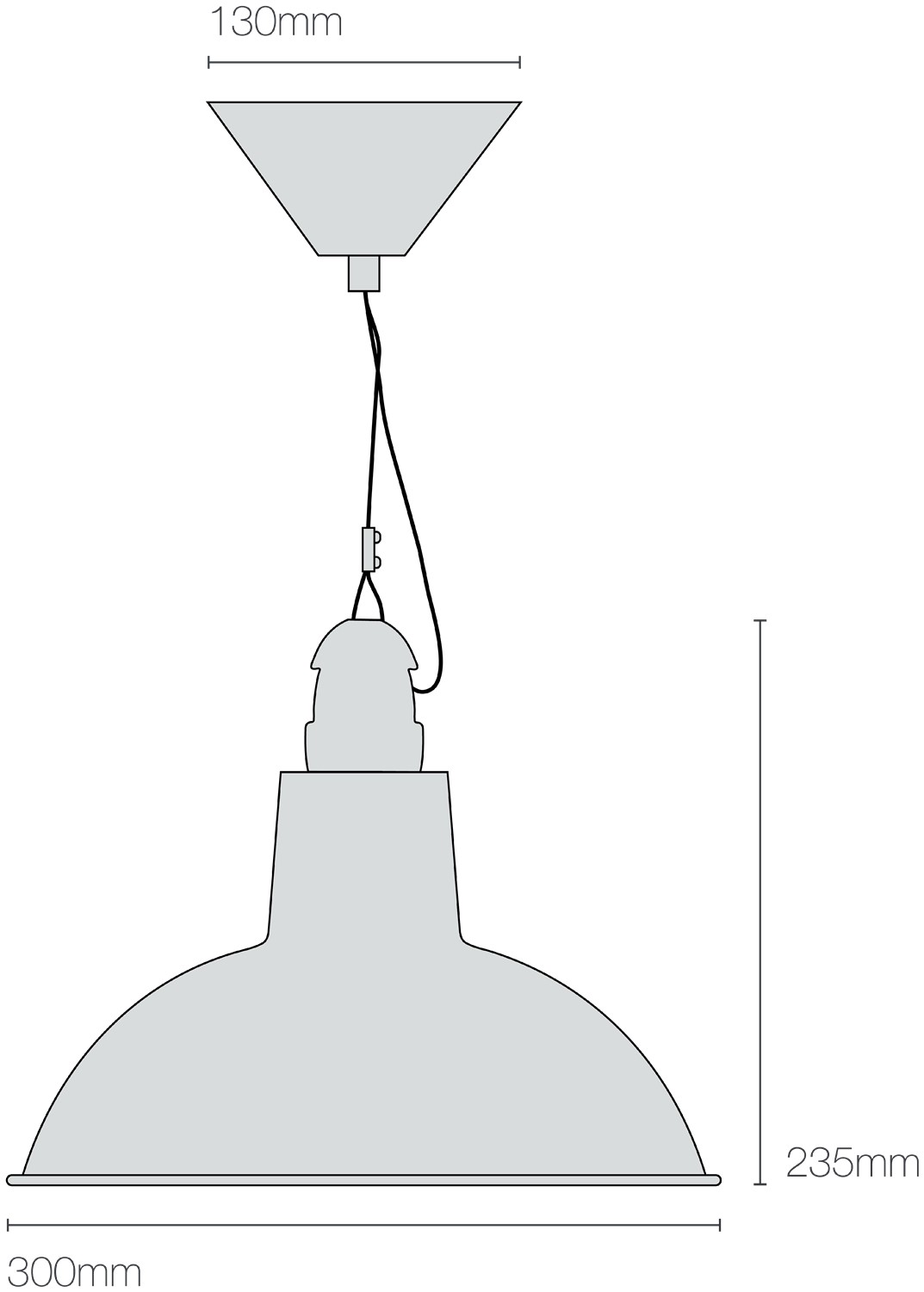 Dimensions Paxo Pendant