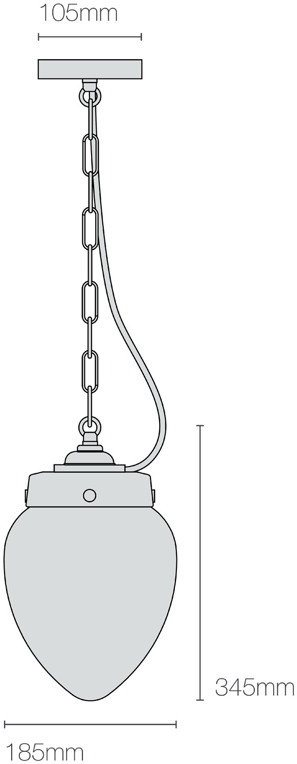 Dimensions Pine Pendant Size 2