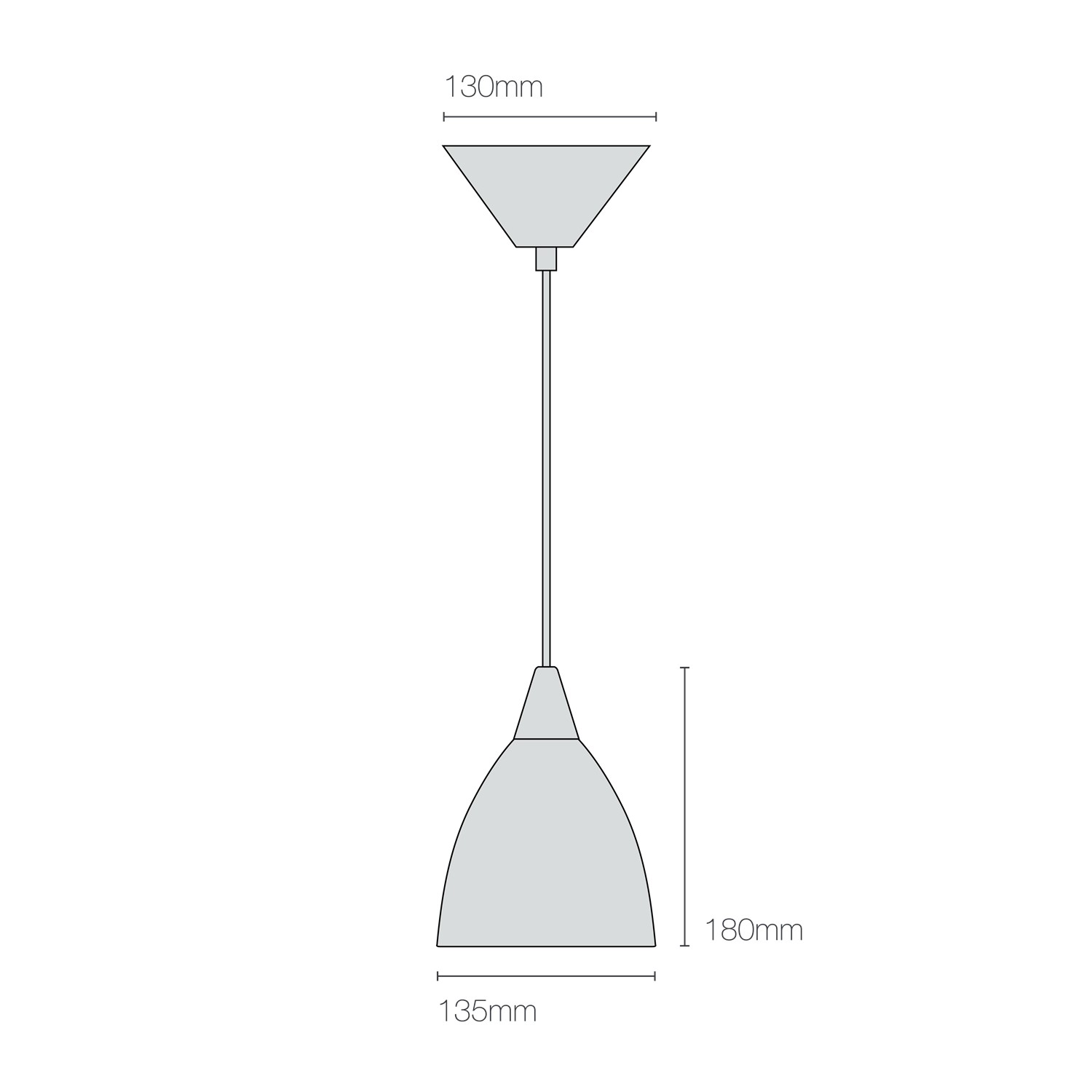 Dimensions Prismatic Small Pendant