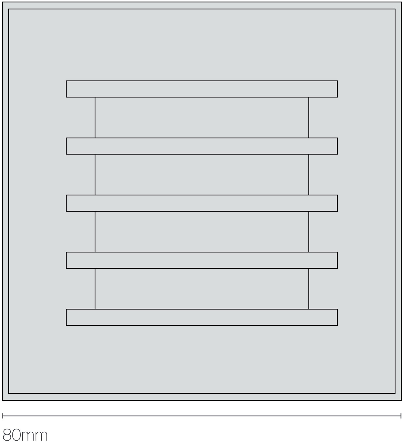 Dimensions Recessed Step Light