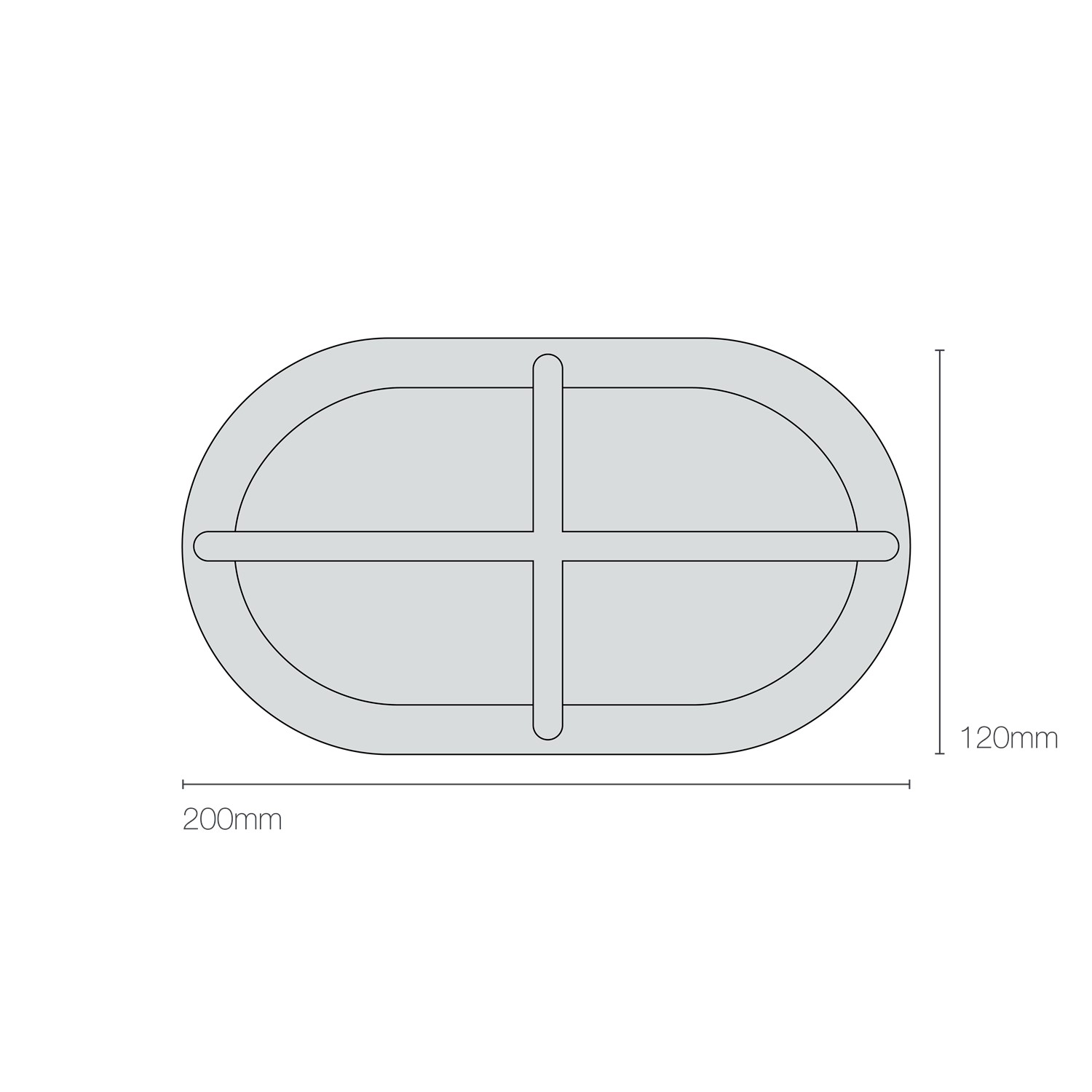 Dimensions Small Exterior Bulkhead 8123