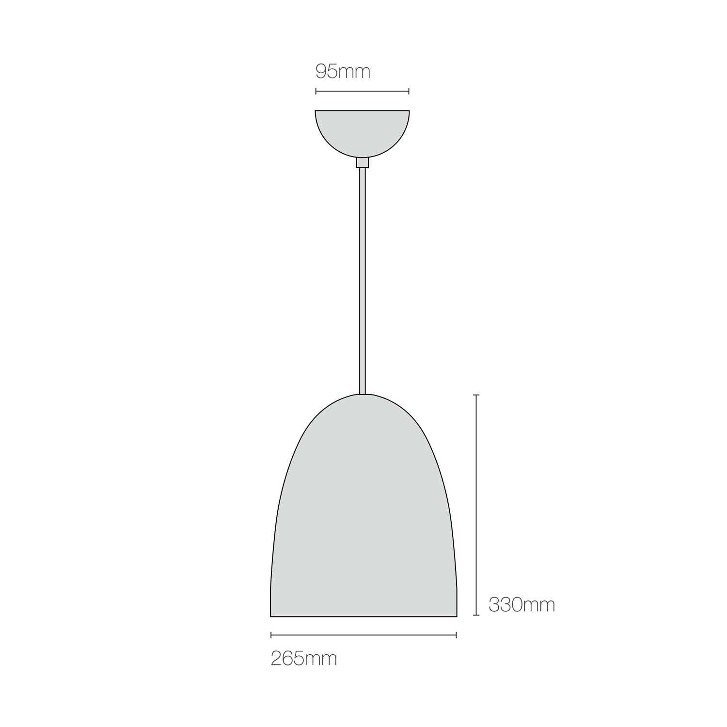 Dimensions Stanley Large Pendant